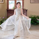 Hanquan girls' catwalk dress, high-end 2025 new sequined fishtail children's birthday dress, small host costume, light champagne color 160, suitable for weight 80-90Jin Jin is equal to 0.5 kg