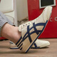 Onitsuka Tiger鬼冢虎春夏低帮男女鞋一脚蹬懒人鞋休闲帆布鞋透气运动情侣鞋 鬼冢虎樱花(布面) 40