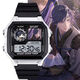 Fu Rong, Liu Bian, Yuan JI, Codename Yuan Electronic Watch Multifunktional wasserdichte Schüler Geschenkwecker Sportwache [Stylish Silver Schwarz] -d3271 Electronic Watch [importierte Bewegung + extra langer Standby] Geschenkbox