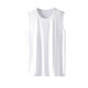 Pure cotton vest Four seasons men's sleeveless solid color vest T-shirt sports breathable waistcoat undershirt pure cotton sleeveless V-neck light gray 3XL recommended 140-160Jin Jin equals 0.5 kg