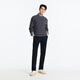 JOEOONE Pantalones casuales Hombres 25 Otoño Nuevo cómodo y elegante Versión combinada + azul marino + JB1E12013 33 Tamaño 175/82a (2.52) 84cm
