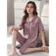 Catman (Miiow) 2025 Nuevo pijamas para mujeres en verano algodón puro pantalones cortos de manga corta ropa de cárdigan de gran tamaño nx9898 2xl