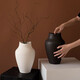 Clcey Japanese Retro Ceramic Vase Feeling Creative Flower Arrangement Flower Decoration Black and White Flower Appliance Room TV Cabinet TV Entrance Ornement 3897 Wasabi noir 0cm