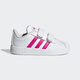 Adidas (adidas) adidas 2023 Summer New VL Court 2 Sneakers Velcro pour enfants EG3890 21