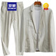 Romon Korean Style Linen Suit Men's Men's's Spring and Summer Fin Casual Loose Beau ensemble deux pièces Blanc M Recommandé 90-110Jin [Jin est égal à 0,5 kg]