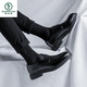 Woodpecker niche imitation leather casual shoes spring business formal leather shoes inner heightened suit wedding groom shoes lace-up inner heightened M4882 black 43