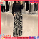 AQFB ENOS YUNDE 2025 Summer New Fashion Art Geometric Casual Browers Retro Классические брюки 50613089 Black Top 5012 55 S-1