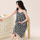 
MONTAGUT nightgown (MONTAGUT) nightgown for women in summer modal color cotton suspender dress thin pajamas summer with chest pads for outdoor wear J-11304 M