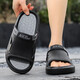 Hausschuhe Herren Sommer tragen Anti-Rutsch-Anti-Odor-Sportsandalen für Männer mit Dual-Purple-Strand Sandalen Männer schwarz grau 42