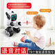 JJR High-Tech Kinder-Fernbedienung Roboter Roboter Spielzeug intelligenter Dialog Sprachstimme Elektrisches Talk und Tanzen Early Education Machine Boy Klassische Version K3 White + Disassemble Hamburger Zug, spielen Sie mit zwei Sätzen wiederaufladbarer Batterien + 1 mehr Batterie + Get 1 mehr Batterie +