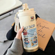 
TMJD MISS Crayon Shin-shirt Water Cup Crayon Shin-shirt Thermal Cup Straw Large Capacity Student Double Lid Men and Women Carry with CKY679 Shin-shirt + with Lanyard 316 Stainless Steel