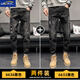 Zaun Männer zerrissene Jeans Sommer Trendy Marke Slim Feet 2025 New Summer Thin Black Boys Casual Hosen 6636 Black. 30