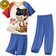 G.Duckkids Kinderpyjamas Little Boy Modal Dünner Sommer Junge mittelgroße Kinder Drei-teilige Heimkleidung Nezha Spring- und Sommer 1m-ST-12353 170 20 Größen (155-160) cm