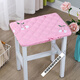 Thickened rectangular stool cover rectangular stool cushion primary school student stool cover dressing table stool cover piano stool cover gold velvet fabric plain red rectangular 25x35cm edging cloth 5cm