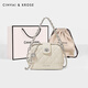 
CinvaiKrose official website small c/k bag women's bag 2025 new diamond bag chain box crossbody bag light luxury shoulder bag beige white