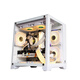 Wanjia Gu Yongzhe MINI white computer case desktop MATX sea view room 240 integrated water-cooled full side transparent ITX desktop Gu Yongzhe MINI white