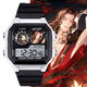 Fu Rong, Liu Bian, Yuan JI, Codename Yuan Electronic Watch Multifunktional wasserdichte Schüler Geschenkwecker Sportwache [Stylish Silver Schwarz] -d3271 Electronic Watch [importierte Bewegung + extra langer Standby] Geschenkbox