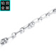 Gongzhan pt950 platinum interlocking bracelet for women, simple and elegant, new men's platinum chain, fashionable and high-end, pt950 platinum interlocking bracelet, about 20.2 grams