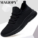 Magiopy High-und Light Luxury Brand Men's Chaussures Chaussures de sport haut de gamme 2025 Nouvelles chaussures décontractées légères à semelle douce Black Men's Black 699 41
