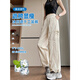 Duo World Navy Blue Ice Silk Work Pantalon Fomen Women Summer Thin 2025 Pantalon de sport sec rapide Pantalon American Small Wide Jam Blue Navy Blue Small (haut en dessous de 158) 2691-9 M (96-107jin [Jin est égal à 0,5 kg] sélectionné)