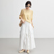 
MeiYANG (MEIYANG) light yarn knitted long sleeves, three acetate tensile squids_anti-wrinkle-free-iron one-length shirt yellow M