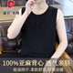 Pier Cardan Lenen Leven Men's Summer Thin Cround Sheak Solid Color Hoolable Cool Cotton Lense Funtevelce Funct