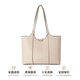 Scarecrow Bag Women's New Genuine Leather Large Capacity Work Commuter Shoulder Bag Black Cowhide Handbag Tote Bag Bee White