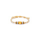 Libiao Small Peach Blossom Bracelet Gold Pure Gold 999 Transfer Beads 5D Hard Gold Bracelet as a Gift for Your Girlfriend Small Peach Blossom Bracelet About 0.12g - Light Gold
