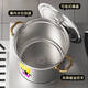 CLCEY翅片节能汤桶商用燃气复合底节能大汤锅卤水锅桶聚热304不锈钢桶 节能锅3524-送防粘蒸片 0cm