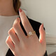Internet celebrity ring female niche simple fashion personalized open index finger ring exquisite ring gold