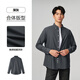 Heilan House (HLA) long-sleeved shirt men's Oxford embroidered button-down shirt men's autumn dark gray A6 41 175/96A recommended 149-160Jin Jin equals 0.5 kg