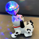 Mengyu kann rotierende Stunthunde, Jungen, Mädchen, Babys und Babys mit Elektrikspielzeug 0-1 Jahre alt 2 Ball rotierende Stuntpuppen [Batteriemodell] singen und tanzen.