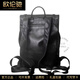 OULUNCHI (OULUNCHI) genuine leather men's backpack men's bag large capacity head leather 2025 new computer bag black 31*12*42CM