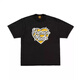 Lee Kids Japanese American Trendy Brand Human Dragon Year Limited Limited Men à manches courtes Couple d'été T-shirt Animal Top 3886 Black S