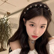 Dongyi carefully selected hairbands for women, high-end headbands for going out, high-head headbands for students, face wash hairpins with teeth, anti-slip, Chinese Valentine's Day gift