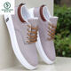 Woodpecker Old Beijing cloth shoes men's shoes summer versatile board shoes men's sports casual shoes soft sole breathable canvas shoes men's single shoes Z-898 khaki (flat * sole) 38