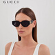 Gucci (Gucci) Schmaler Rahmen Trend Gucci Sonnenbrille Frauen erweiterte Tempel Retro Sonnenbrillen Sonnenschutzgläser GG1421S Geschenk GG1421S-001