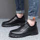 Belle stairs summer wine kitchen chef shoes sports casual leather shoes soft sole soft leather surface casual work men's shoes size 45 46 9901 black 39