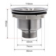 Dezhong sink drainer kitchen sink drain outlet 110cm accessories basket 7015