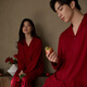Shaqian New Red Couple Pajamas 2025 Spring and Autumn Soft Cotton Women's Wedding Home Clothes Newly Married Zodiac Year Men's Suit