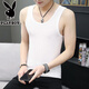 
Playboy (PLAYBOY) high-end ice silk men's vest for summer new fitness sports loose sleeveless T-shirt base quick-drying breathable vest vest 2 pieces black + dark blue summer pattern collection XL recommendation [130-145Jin [Jin equals 0.5 kg]]