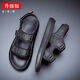 
Yimimei Men's Sandals 2025 Summer Soft Sole Anti-Slip Fashion Casual Shoes Black 6187 38 Standard Sneaker Ruler Black 6187 Upgraded Version Standard Sneaker Size 1 39