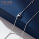 Lukfook Jewelry Platinum Necklace Box Chain Platinum 950 Plain Chain Clavicle Chain Price Approximately 5.49 grams