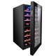 Double shop red wine cabinet air-cooled constant temperature and humidity household embedded small ice bar tea cigar cabinet refrigerated fresh cabinet black beech wood rack + 20 pieces