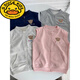 G.Duckkids reine Baumwolljungen und Mädchen Westen Kinder Frühlings- und Herbst-Dünnstil-Weste Strickjacke Baby Weste Pferd Clips tragen