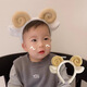 XPEL cartoon plush headband cute sheep horn hairband imitation lamb hair lamb hairpin Christmas doll head ornaments 1 yellow sheep horn hairband