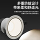 Philips (PHILIPS) LED spotlight deep tube anti-glare embedded hill 24 ceiling light 7W yellow light 3000K opening 7-7.5cm