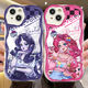 Kyodo Little Pony Polite Soft Biqi Qiqi applicable Vivoy78 Redmi Note12Tpro Mobile Case Oppok10x Real Me Gtneo5 Huawei Nova11 Apple 14 Xiaomi 1 Cream Pattern antique blanc-N3879 Honor des modèles