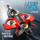Yingtang novice Xiaobai’s entry-level children’s foam remote control aircraft fixed height and fall resistance gravity glider colorful lights Foam four-copter aircraft red [handle remote control English high-end (three-battery continuous version)