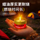 Mandelai emergency candle 3 pack smokeless windproof and disaster prevention small candle outdoor power outage reserve supplies lighting iron box